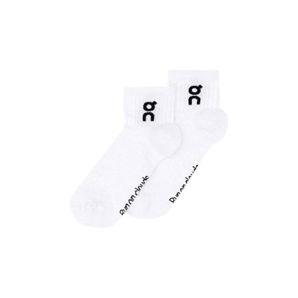On Logo Sock Mid 3-Pack Unisex - White