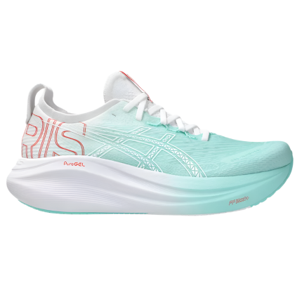 Asics Mens Gel Nimbus 27 - Illuminate Mint/White - Neutral - SS25