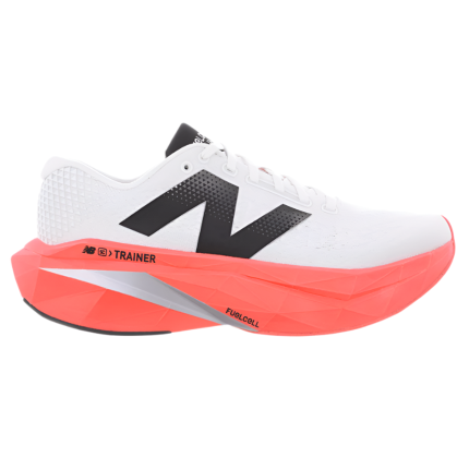 New Balance Mens FuelCell SuperComp Trainer V3 Wide (2E Width) - Urgent Red/Sea Salt/Black - Neutral - AW25