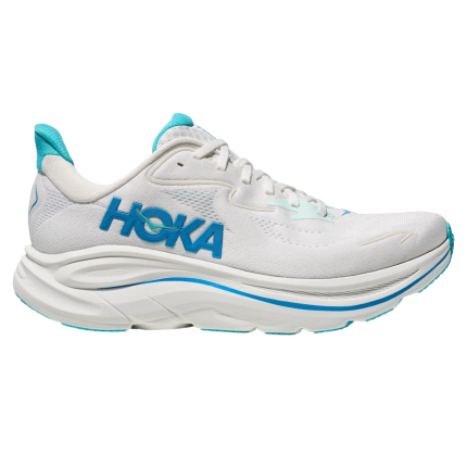 Hoka Mens Clifton 10 - White/Skyward Blue - Neutral - SS25