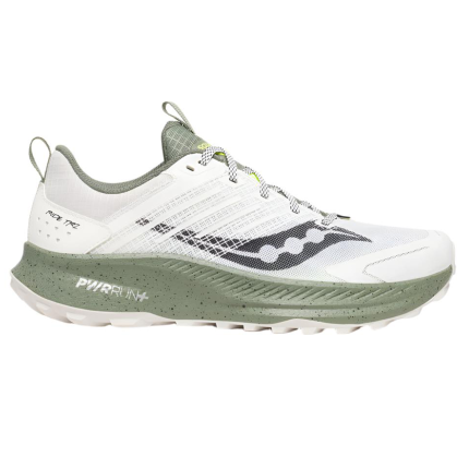 Saucony Mens Ride 15 TR2 - White/Olivine - Trail - SS25