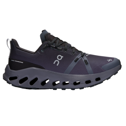 ON Womens Cloudsurfer Trail WP - Black/Eclipse - Trail