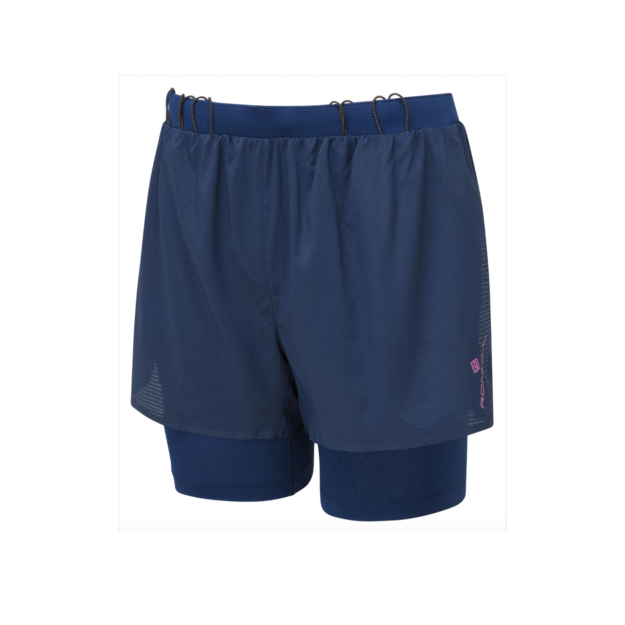 RonHillWomensTechRaceTwinShortDarkNavy