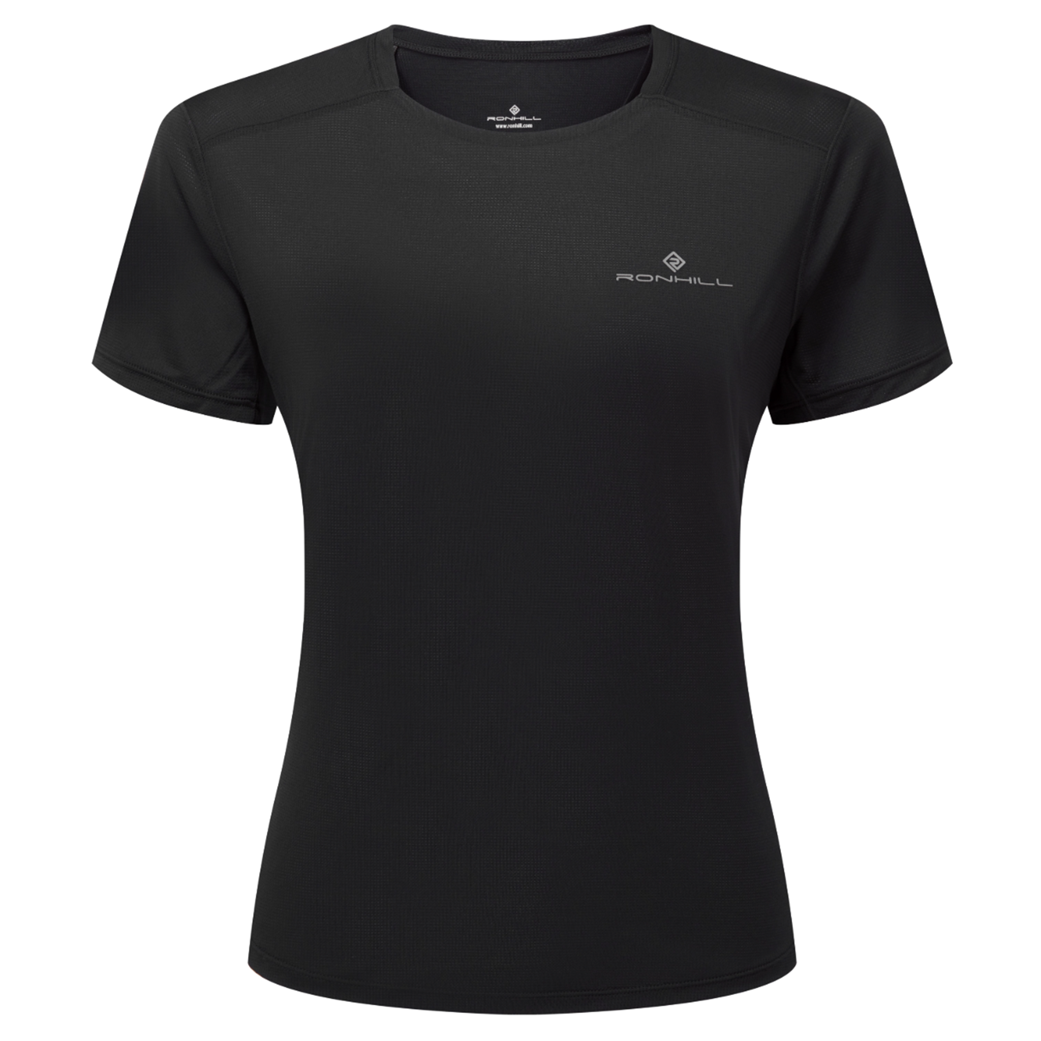 RonHillWomensTechSSTeeAllBlack