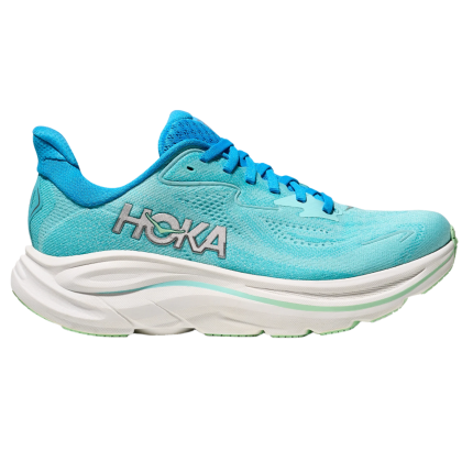 Hoka Womens Clifton 10 Wide - D Width - Skyward Blue/Cielo Blue - Neutral - SS25