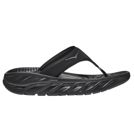 Hoka Womens Ora Recovery Flip - Black/Dark Gull Gray - AW25