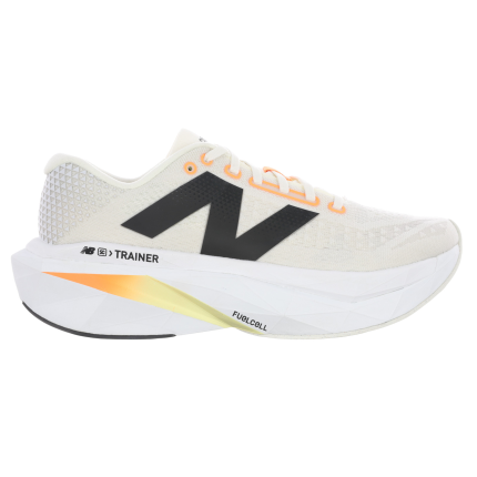New Balance Mens FuelCell SuperComp Trainer V3 Wide - 2E Width - Angora/Hot Mango/Black - Neutral - SS25